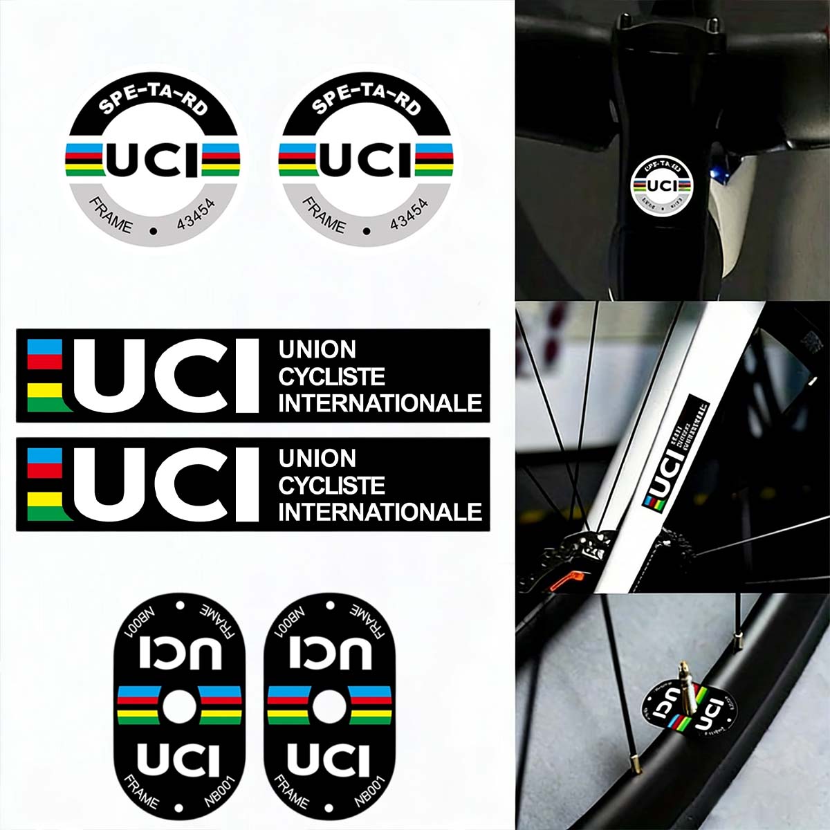 Mountain Biking Uci - Adesivos Decorativos de Ciclismo Estilo UCI