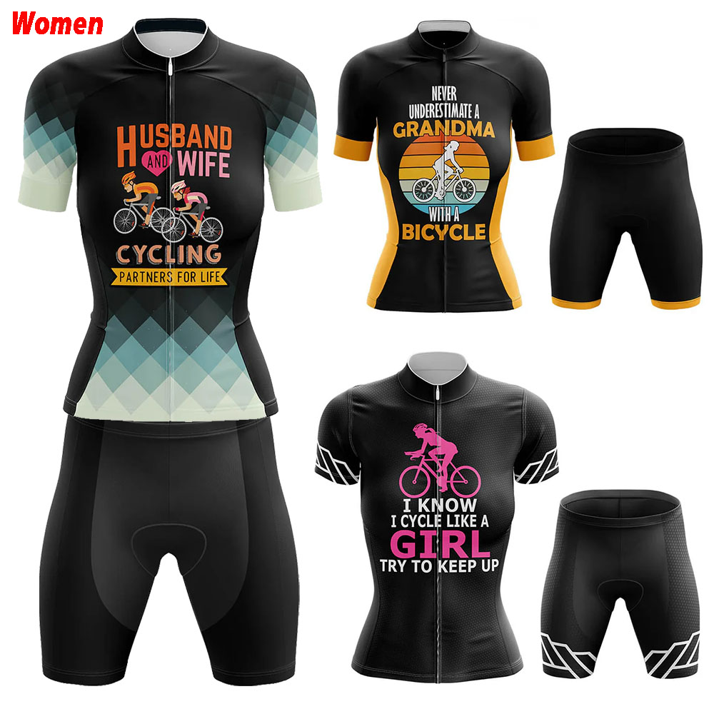 Mountain Biking Outfits Women - Marido e esposa poliéster ciclismo roupas
