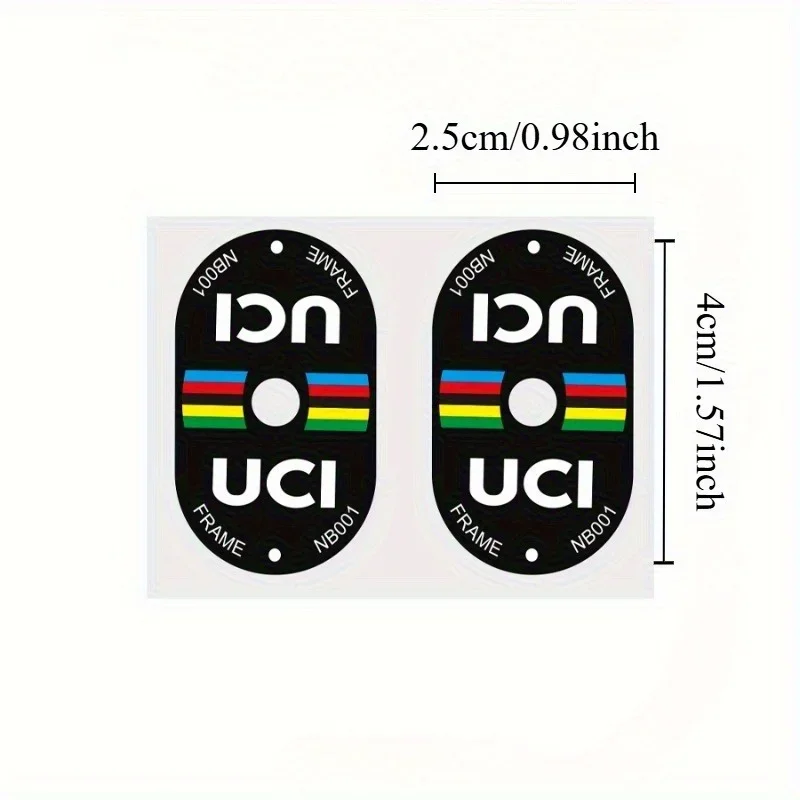 Mountain Biking Uci - Adesivos de válvula de bicicleta certificados
