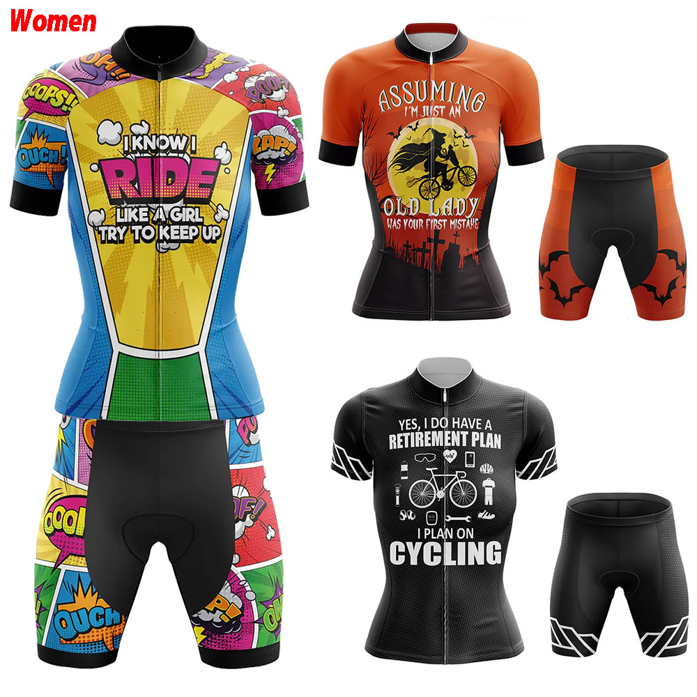 Mountain Biking Outfits Women - Como uma menina em quadrinhos poliéster