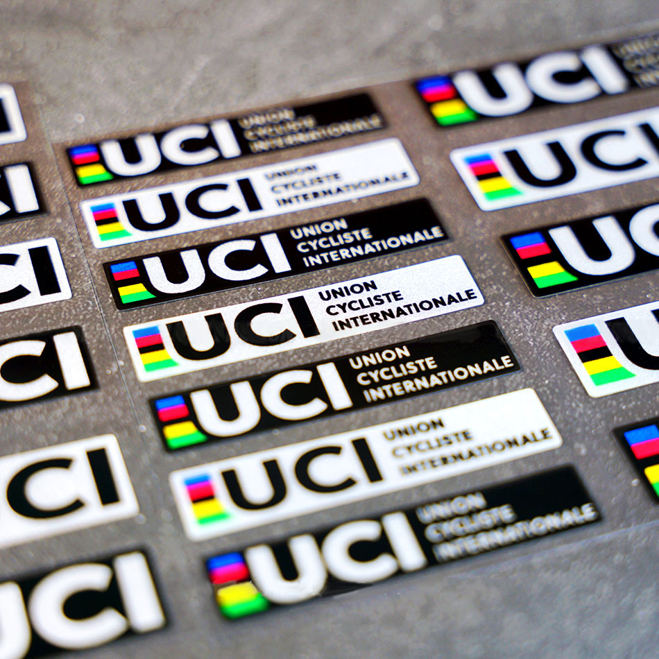 Mountain Biking Uci - 1 conjunto de adesivos de vinil