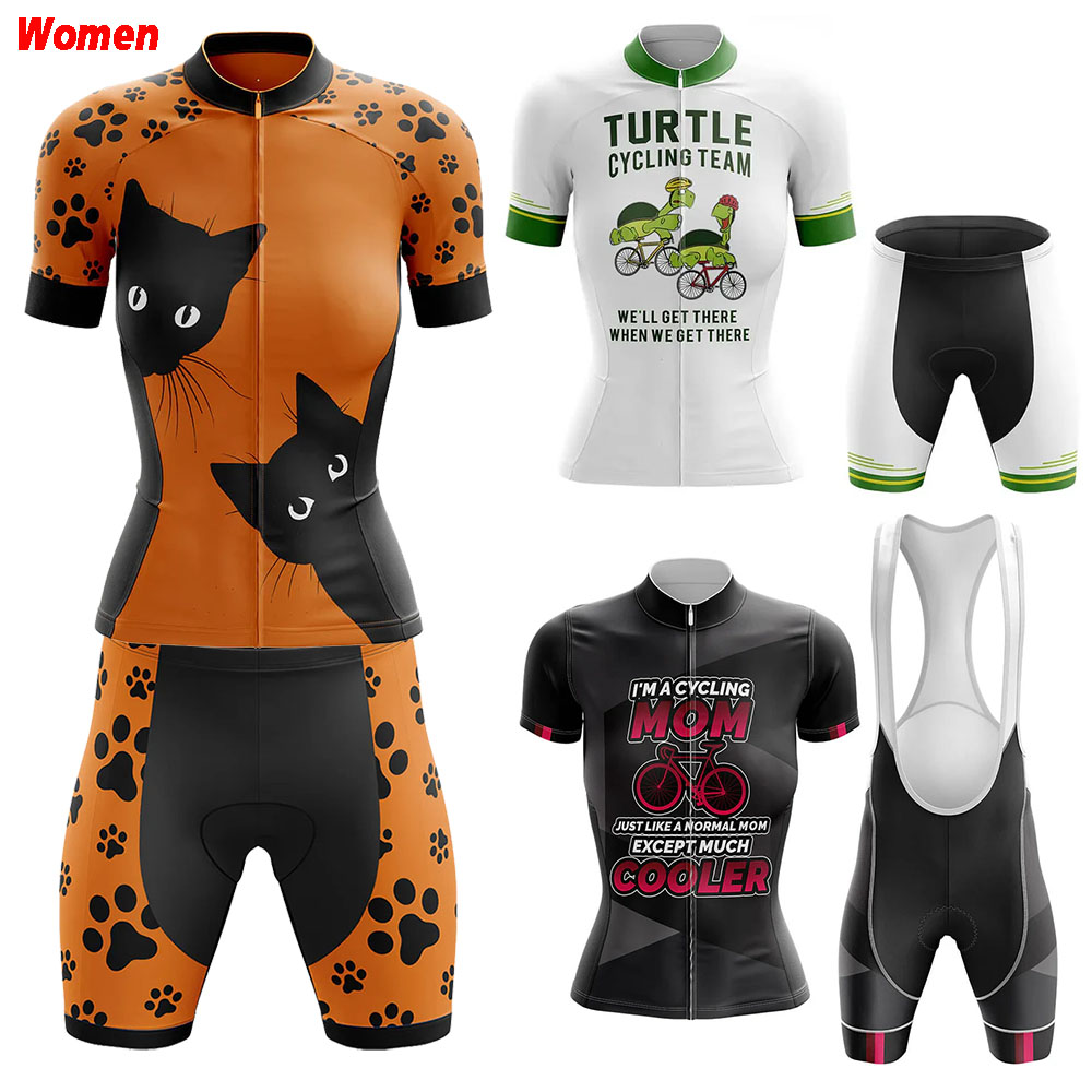 Mountain Biking Outfits Women - Peek A Boo Cat Poliéster Roupas