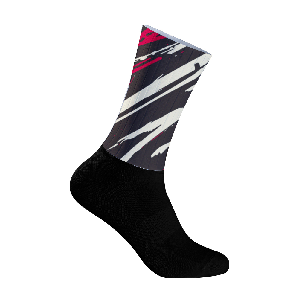 Moda bloco de cores meias de c - Mountain Biking Socks avaliação e preço