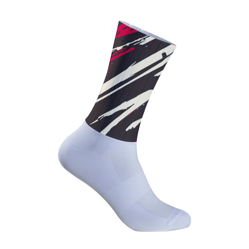 Moda bloco de cores meias de c - Mountain Biking Socks avaliação e preço