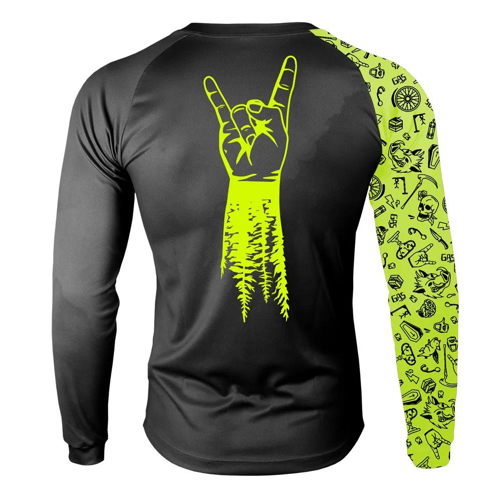 MTB respirável ciclismo jersey - Mountain Biking Downhill avaliação e preço