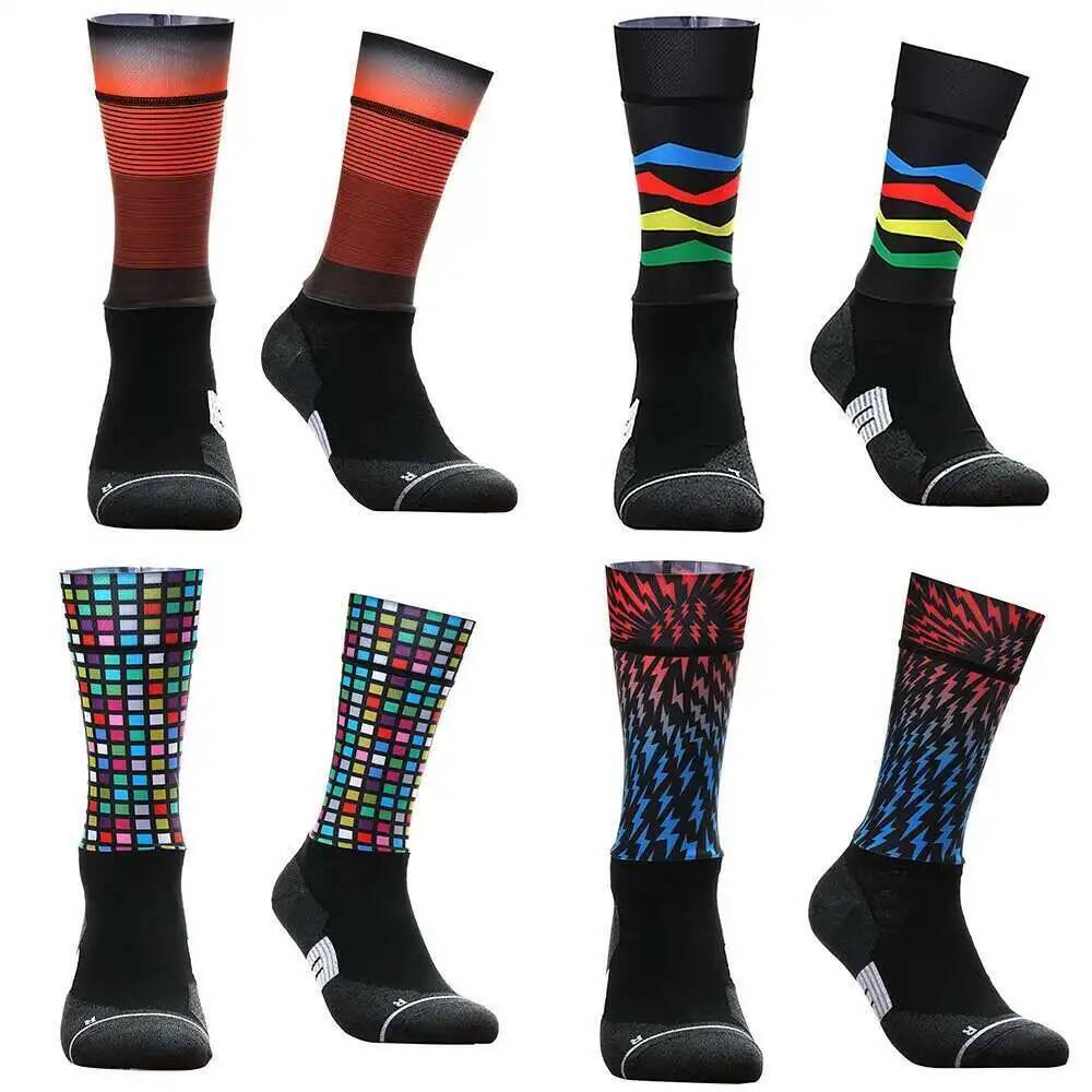 Meias de ciclismo geométricas  - Mountain Biking Socks avaliação e preço