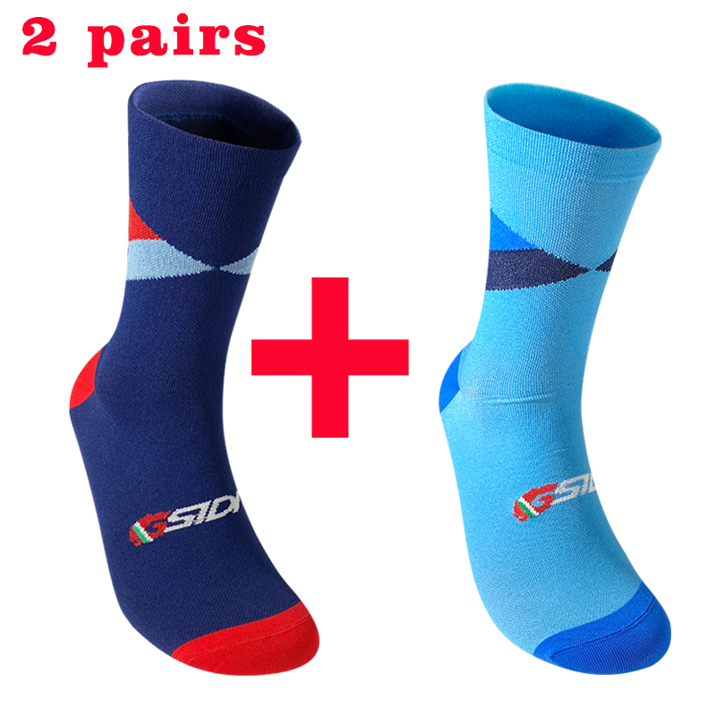 2 pares meias de ciclismo prof - Mountain Biking Socks avaliação e preço