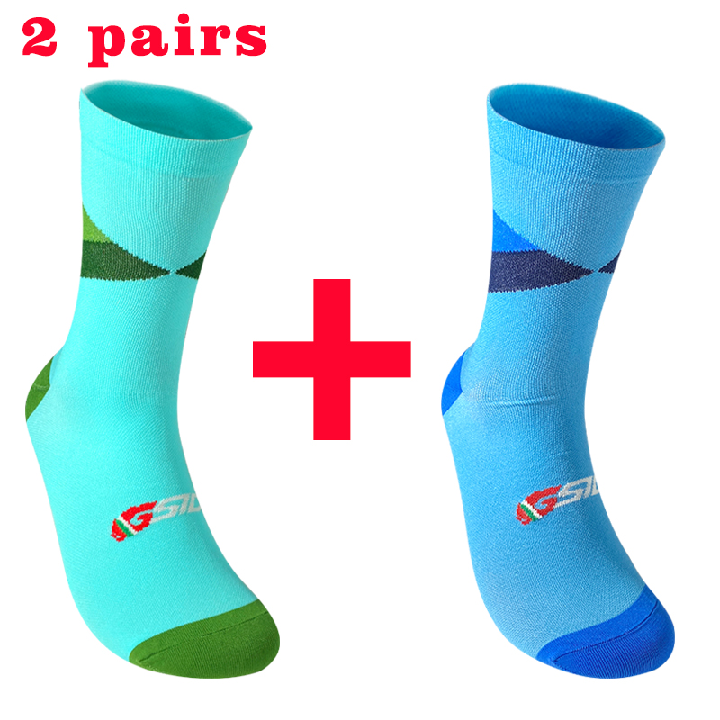2 pares meias de ciclismo prof - Mountain Biking Socks avaliação e preço