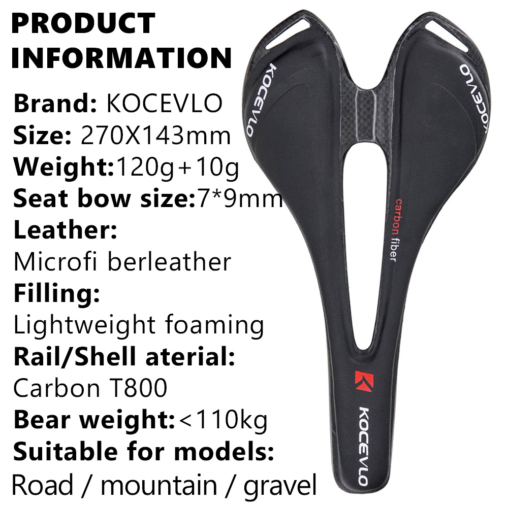 KOCEVLO Carbono Sela T800 Carb - Mtb Saddle Lightweight avaliação e preço