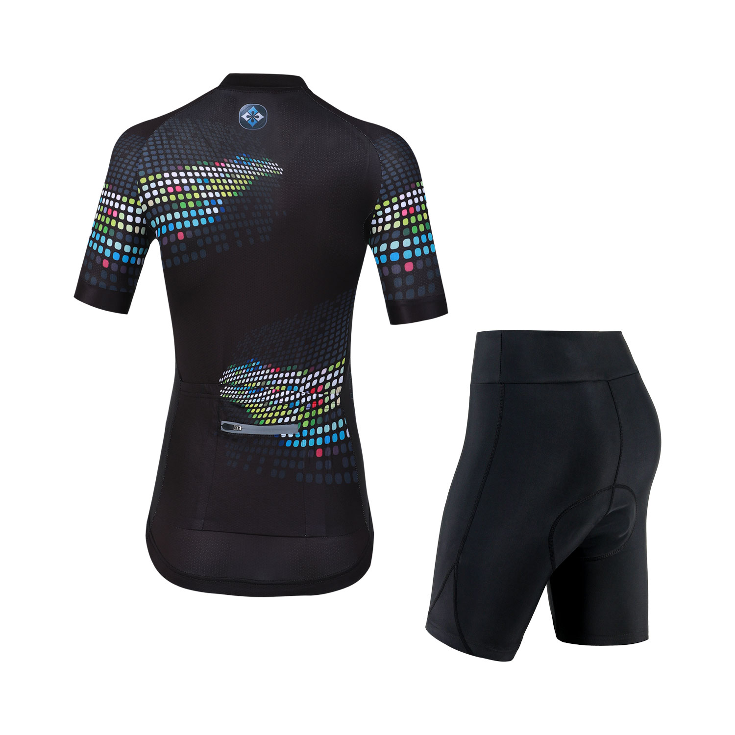 Conjunto feminino de manga cur - Mountain Biking Outfits Women avaliação e preço