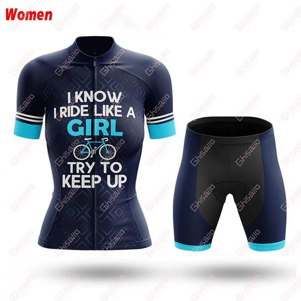 Como uma menina poliéster roup - Mountain Biking Outfits Women avaliação e preço