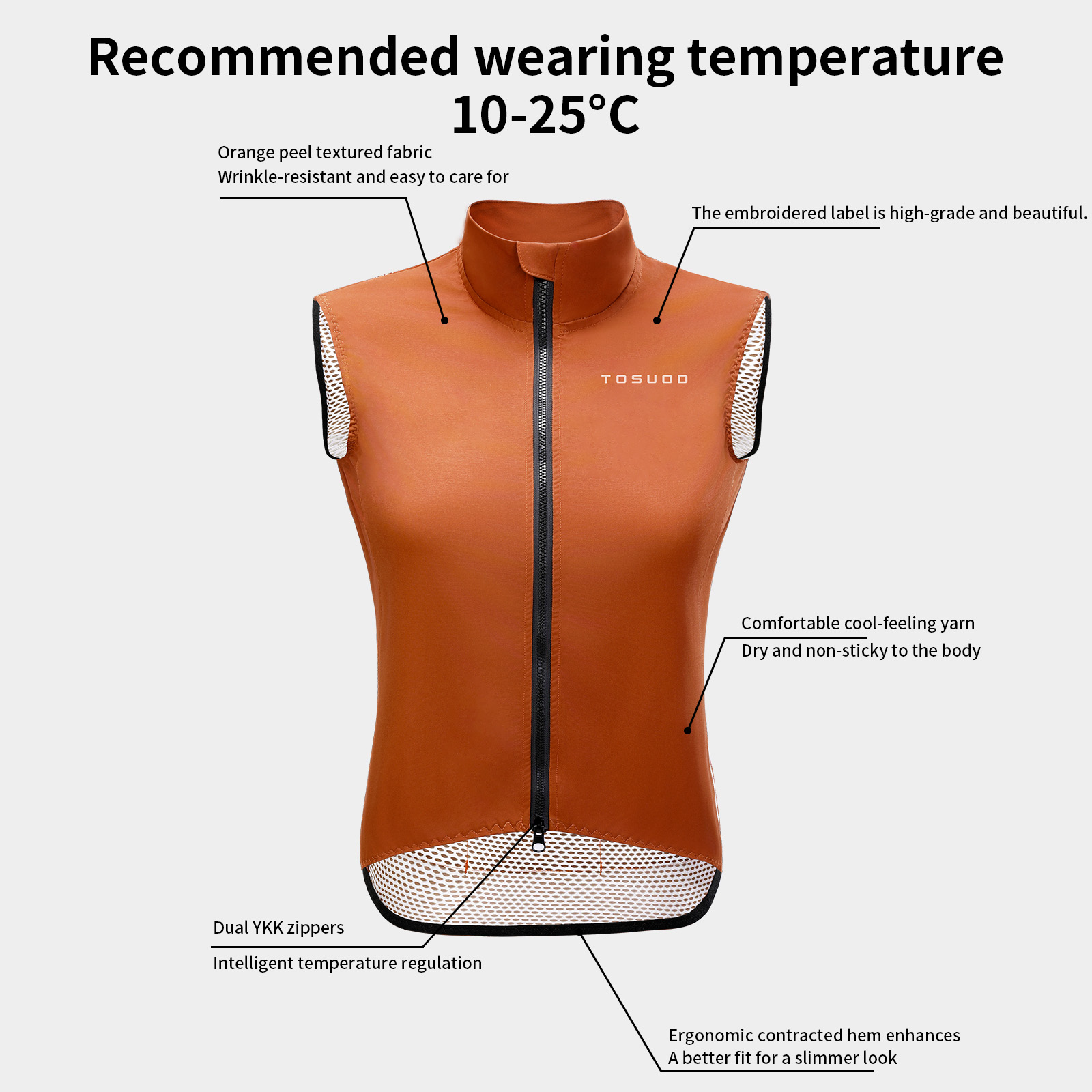 Camisetas Masculinas TOSUOD, J - Mountain Biking Vest avaliação e preço