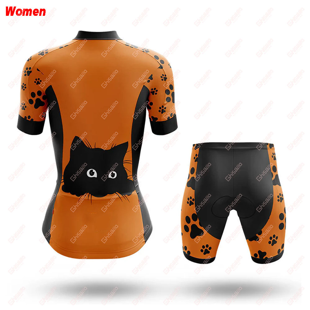 Peek A Boo Cat Poliéster Roupa - Mountain Biking Outfits Women avaliação e preço