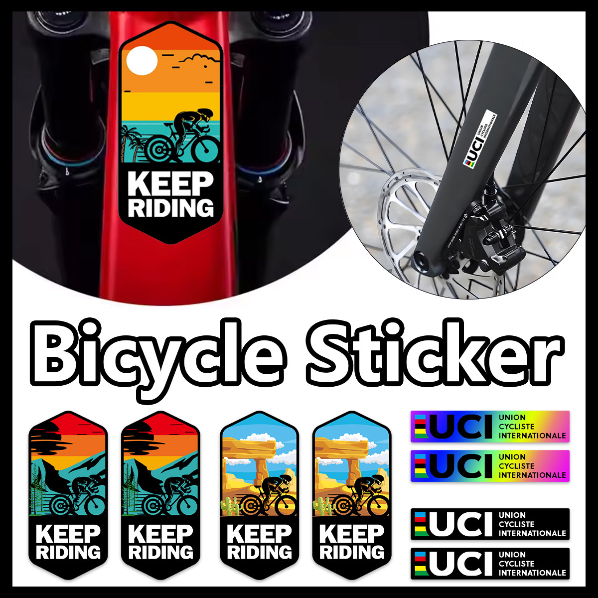 Conjunto de Adesivos UCI Keep  - Mountain Biking Uci avaliação e preço